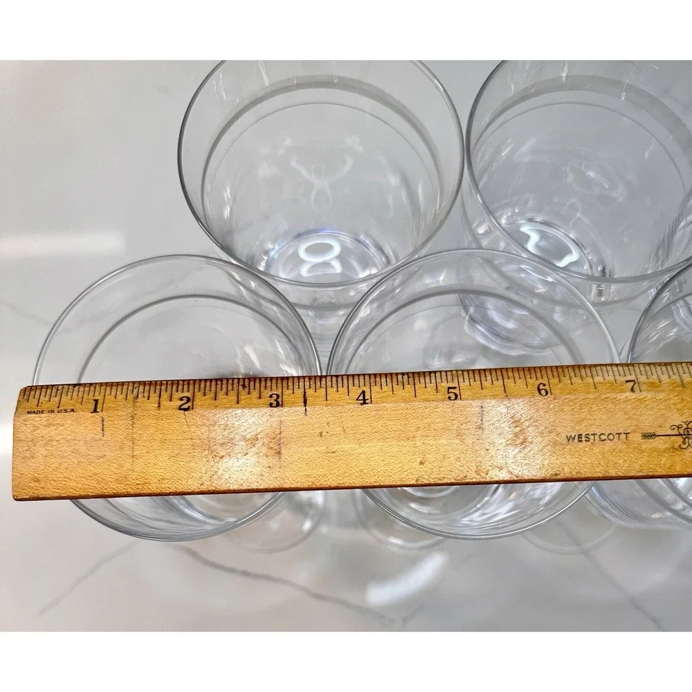 RARE CRYSTAL Pottery Barn Stemmed Wine Glasses ETCHED S/6 (Two Sets Available)